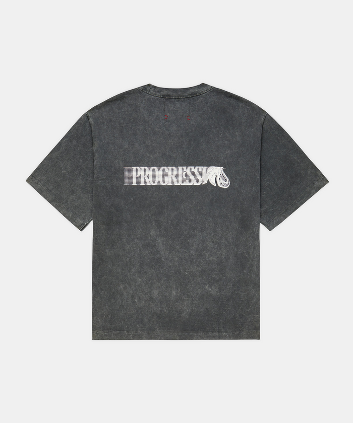 Unisex Heavyweight Cotton Box Tee - Black Chroma Wash