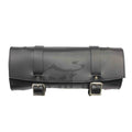 Upgrade your ride with the MT02 tool roll / fork bag. Hand crafted in USA with premium leather and top quality hardware. Durable and stylish, it's the perfect fit for your motorcycle.