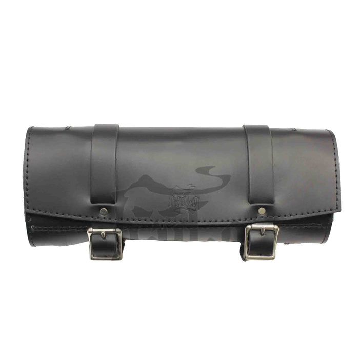 Upgrade your ride with the MT02 tool roll / fork bag. Hand crafted in USA with premium leather and top quality hardware. Durable and stylish, it's the perfect fit for your motorcycle.