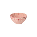 Vila Pink and Red Floral Stoneware Soup and Cereal Bowl — overall form and detail