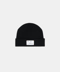 Waffle Patch Beanie - Black