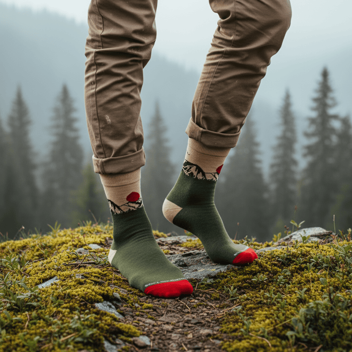 Wandersocks Edition Mountain full-length cotton socks-Wandersocks Socks- Mountain-