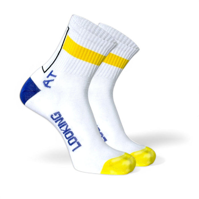 -WHITE/YELLOW- GEN-Z SOCKS-