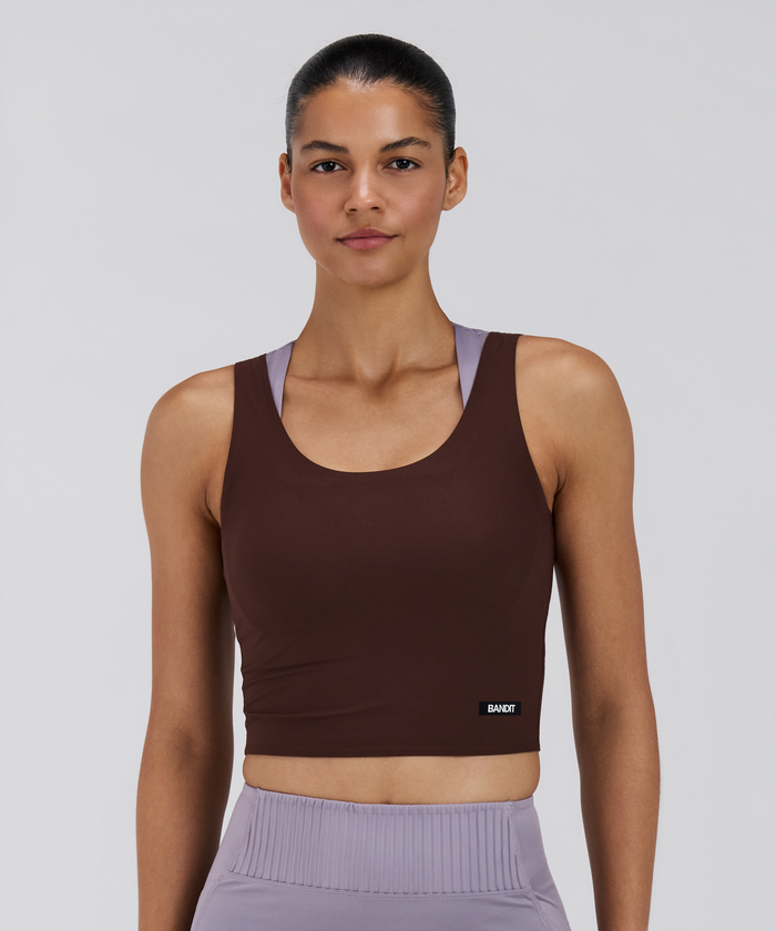 Women's Adapto™ Scoopneck Distance Tank - Cacao