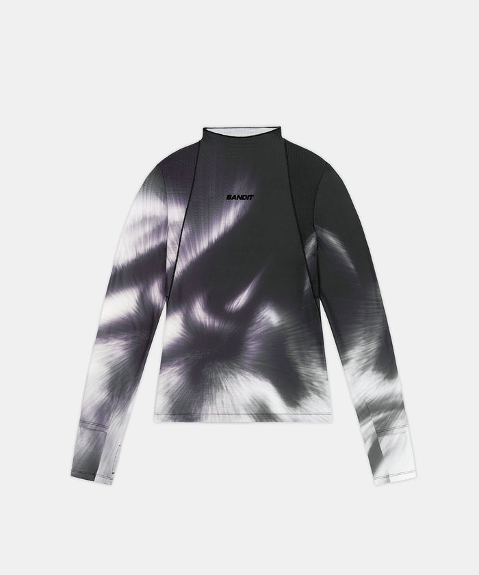 Women's AuraGrid™ Mockneck Performance Top - Haze Multi