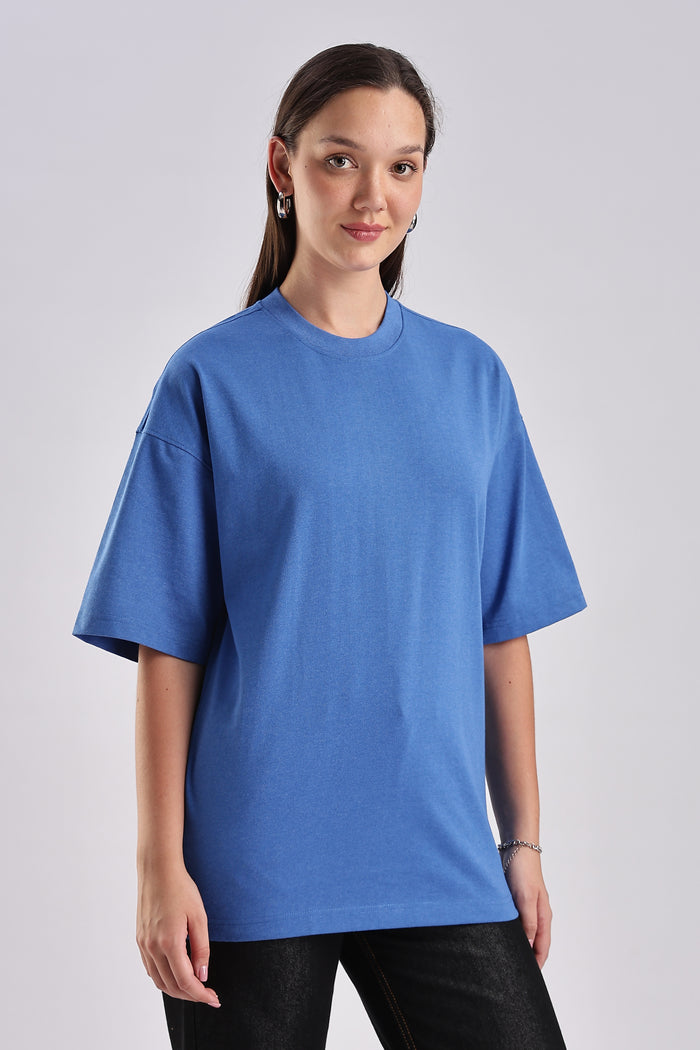 Women's Blue Oversized T-Shirt