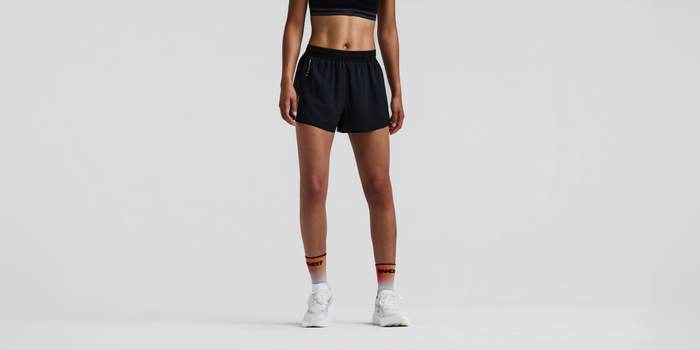 Women's CoolGrid™ 3" Split Shorts - Black