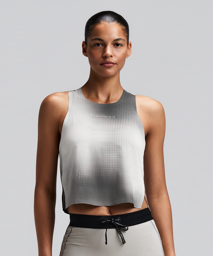 Women's CoolGrid™ Race Singlet - Slate Multi