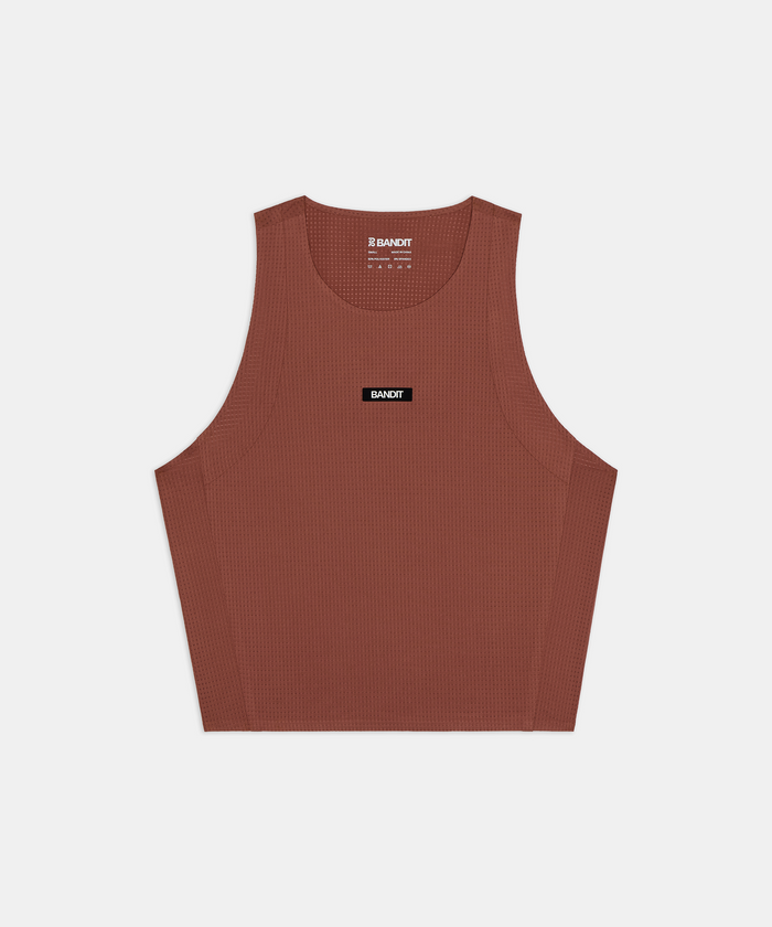 Women's GeoMesh™ Race Singlet - Mahogany