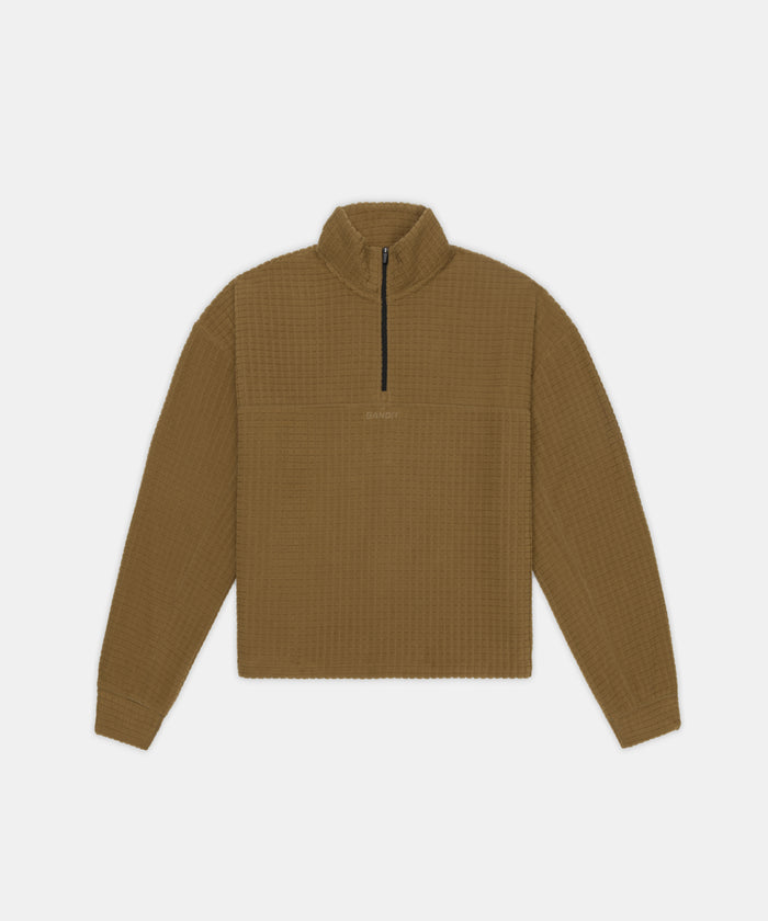 Women's MacroSoft™ Quarter Zip - Antique Brass