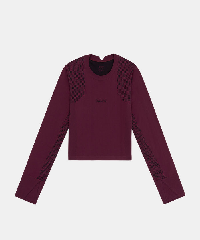 Women's Mercury Seamless™ Long Sleeve Crop - Fig