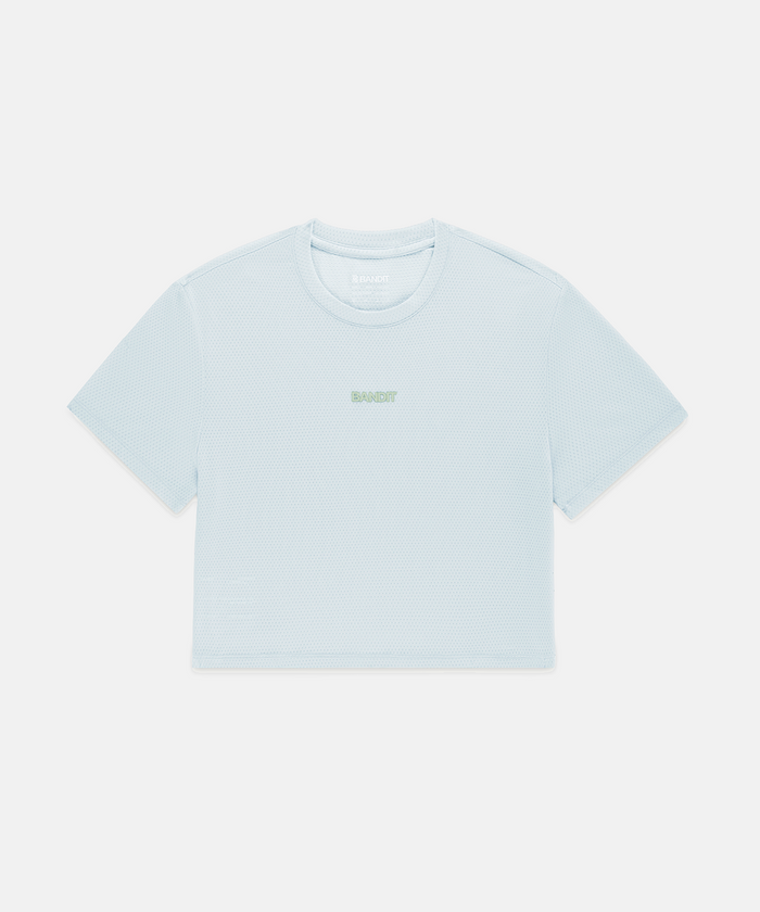 Women's Micromesh™ Cropped Run Tee - Mist