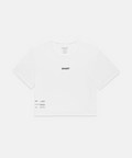 Women's Micromesh™ Cropped Run Tee - White