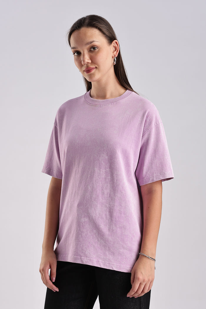 Women's Mint Lavendar Oversized T-Shirt