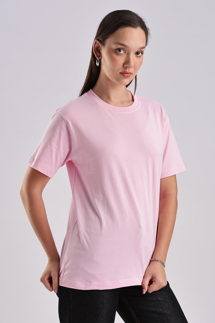 Women's Pastel Pink Lavendar Oversized T-Shirt