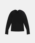 Women's Seamless Wool Blend Long Sleeve - Black