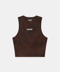 Women's Stamina™ Race Crop - Organic Stripe Cacao