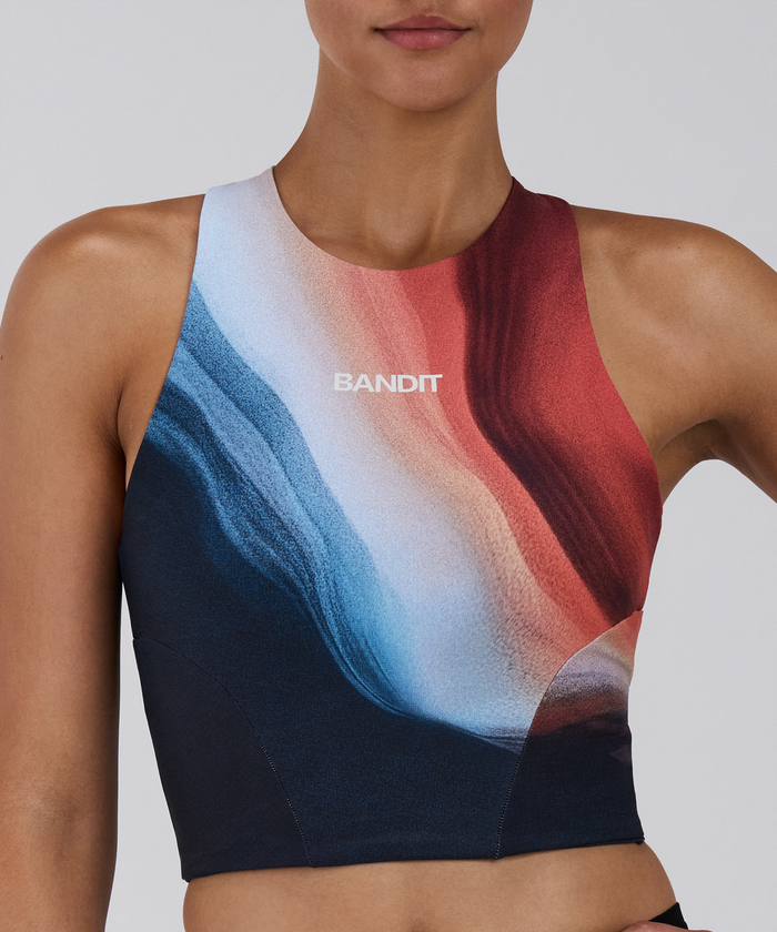 Women's Stamina™ Race Crop - Thermal Field Rusted Apricot