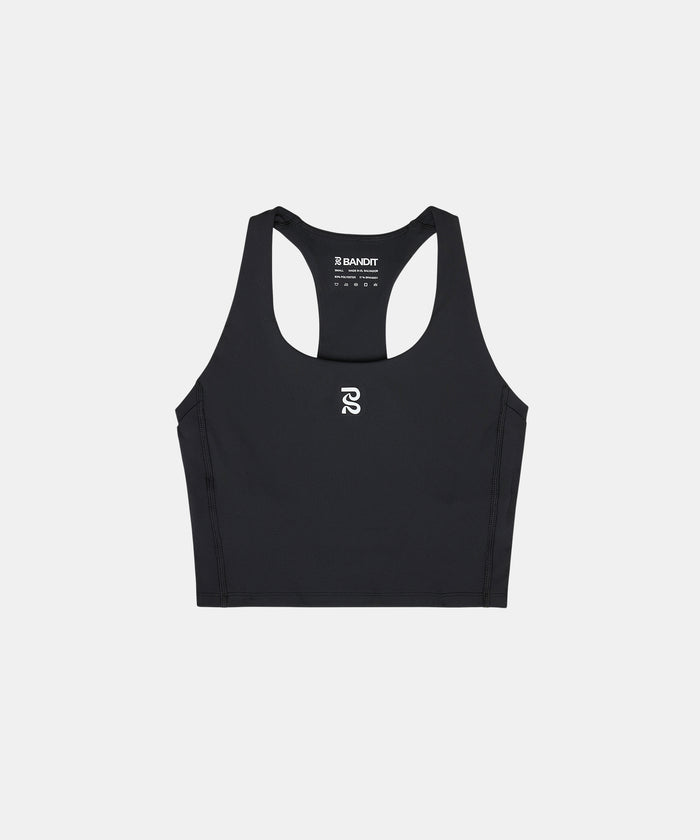 Women's Stamina™ Scoop Neck Race Crop - Black