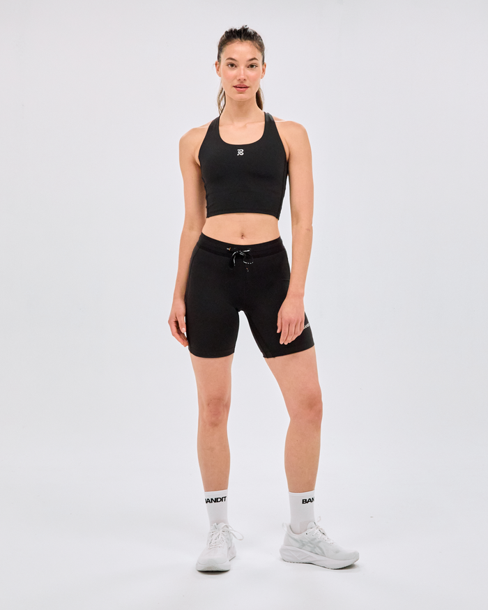 Women's Stamina™ Scoop Neck Race Crop - Black