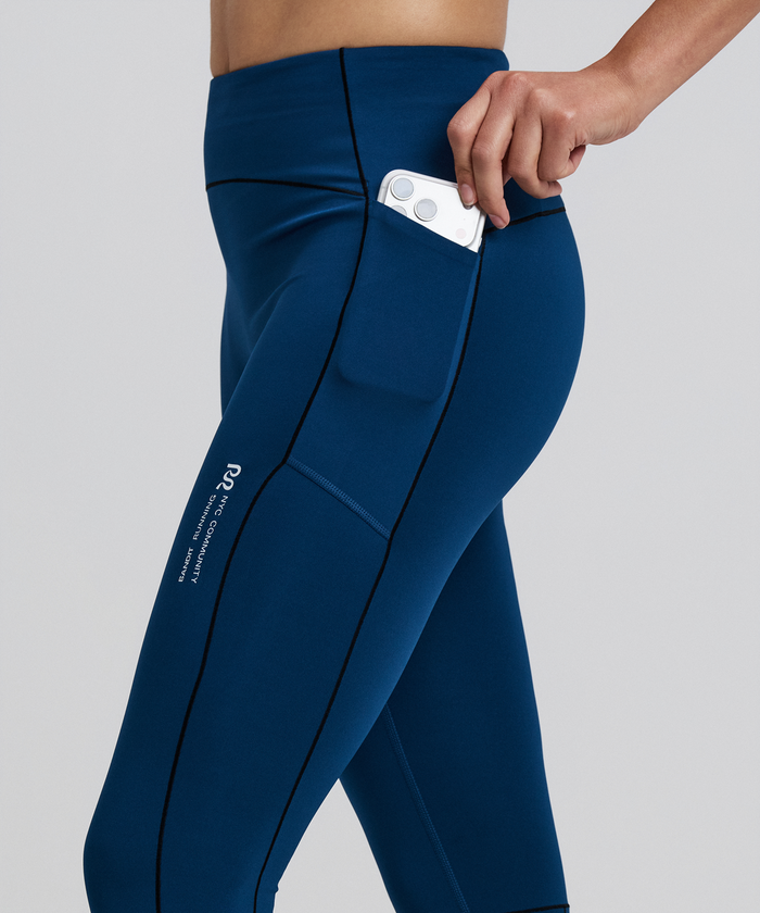 Women's Stamina-V™ High Waist Leggings - Ink Blue