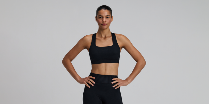 Women's Stamina-V™ Square Neck Run Bra - Black