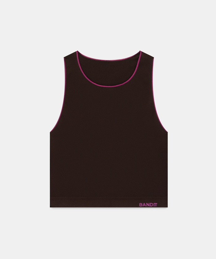 Women's StretchKnit™ Pop Stitch™ Run Tank - Espresso