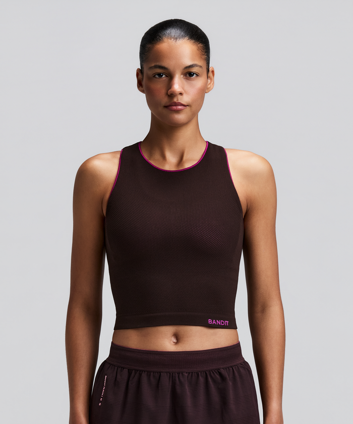 Women's StretchKnit™ Pop Stitch™ Run Tank - Espresso