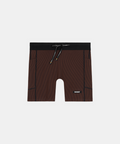 Women's Striped Cadence™ 5" Compression Shorts - Cacao / Black