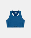 Women's Striped Cadence™ Longline Bra - Ink Blue / Aegean