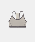 Women's Striped Cadence™ Strappy Run Bra - Plaster / Slate