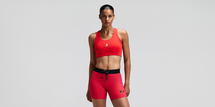 Women's Vanisher™ Pop Stitch™ Arco Run Bra - Poppy
