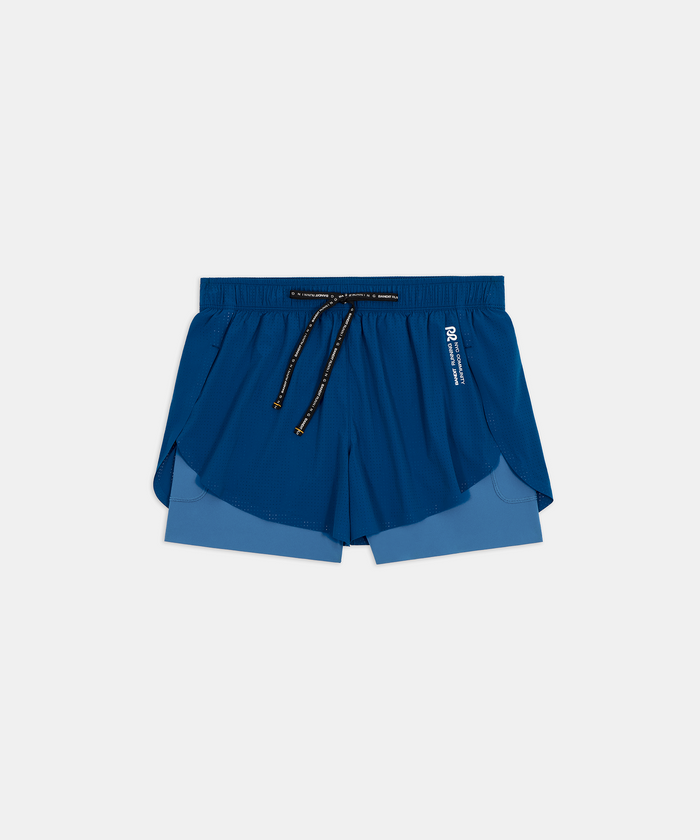 Women's Vento™ 2-in-1 Run Short - Ink Blue / Aegean