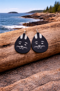 Wooden Earrings Bunny